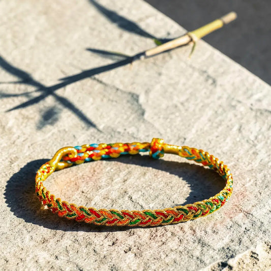 Summer Solstice Five Elements Bracelet – Dragon Scale Protection Cord