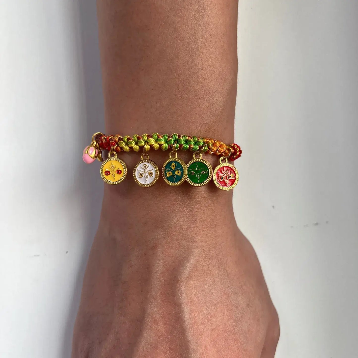 Tibetan Thangka Charm Bracelet