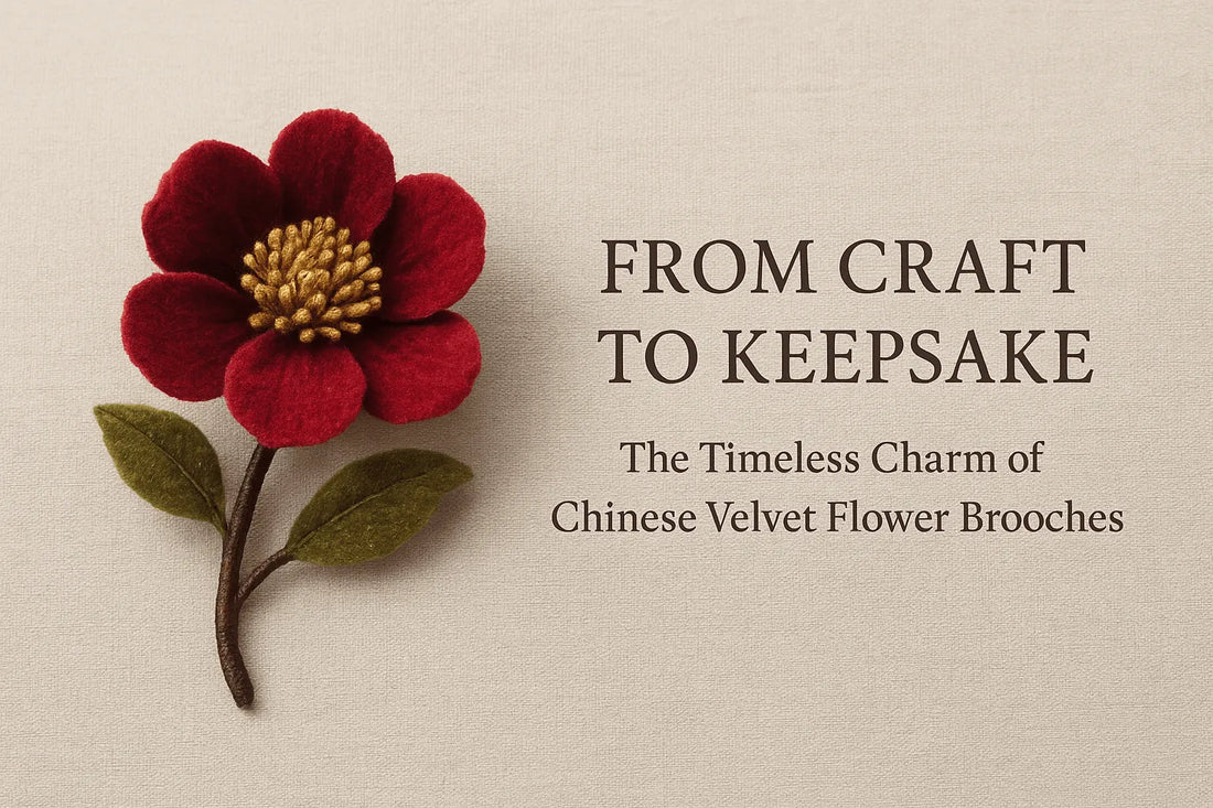 From Craft to Keepsake: The Timeless Charm of Chinese Velvet Flower Brooches