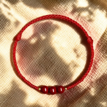 Tai Sui Cinnabar Protection Bracelet