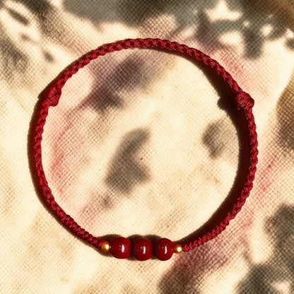 Tai Sui Cinnabar Protection Bracelet