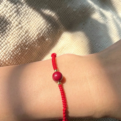 Tai Sui Cinnabar Protection Bracelet