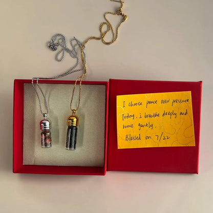 Protection Crystal Capsule Necklace