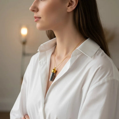 Protection Crystal Capsule Necklace