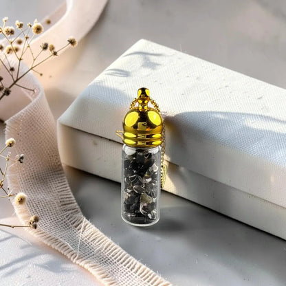 Protection Crystal Capsule Necklace