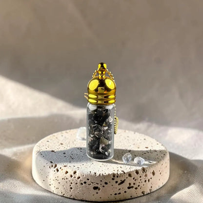 Protection Crystal Capsule Necklace