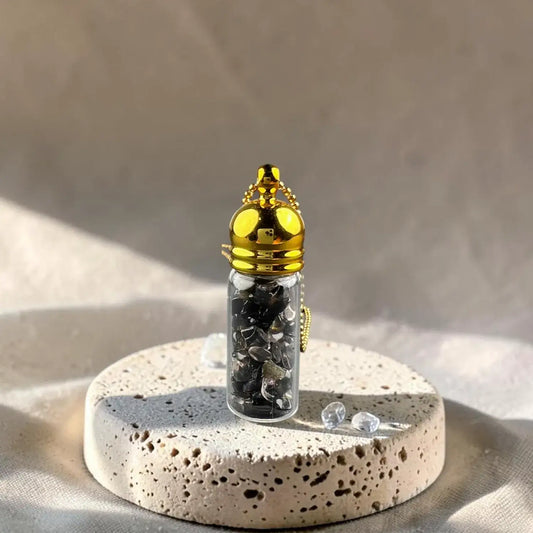 Protection Crystal Capsule Necklace