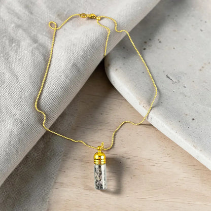 Protection Crystal Capsule Necklace
