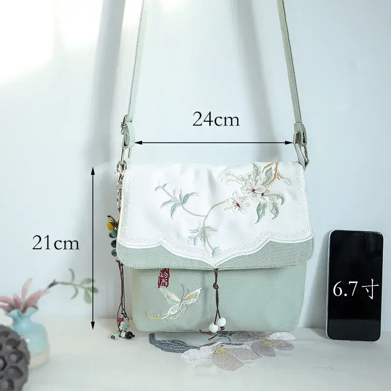 Embroidered Crossbody Bag – Vintage Style