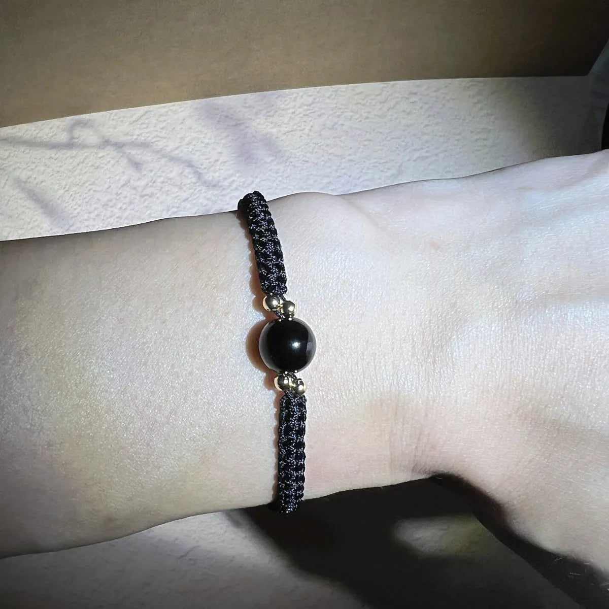 Blessed Black Obsidian Flow Bracelet | For Dragon, Pig, Rooster, Rat, Monkey