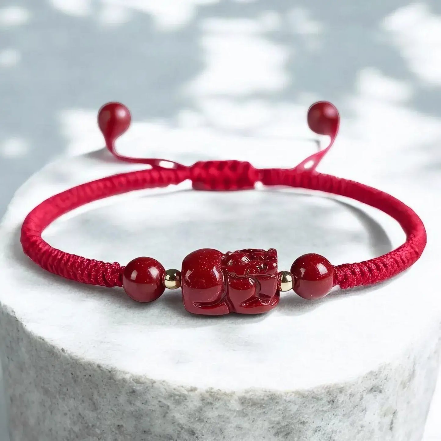 Pixiu Cinnabar Bracelet – Prosperity & Protection