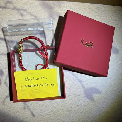 Blessed Pixiu Red String Bracelet