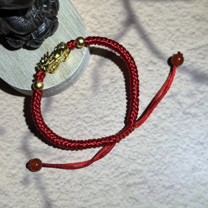 Blessed Pixiu Red String Bracelet