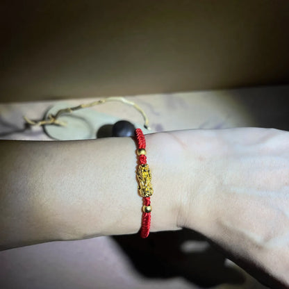 Blessed Pixiu Red String Bracelet