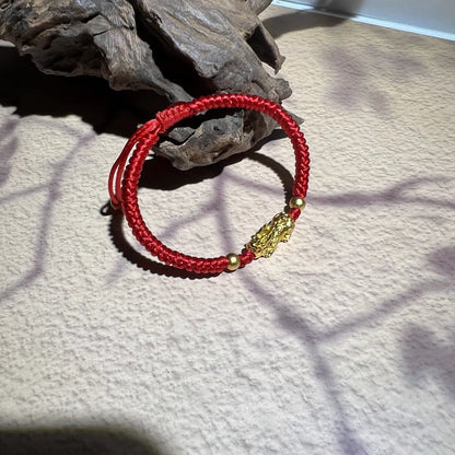 Blessed Pixiu Red String Bracelet