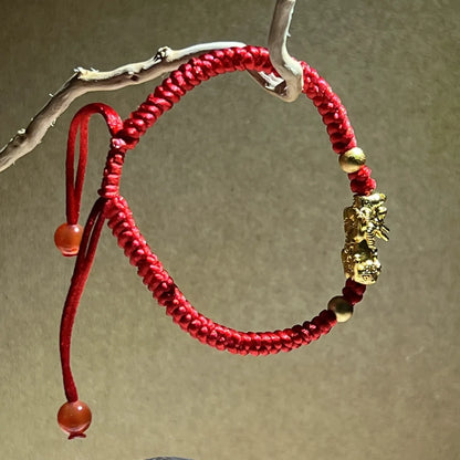 Blessed Pixiu Red String Bracelet