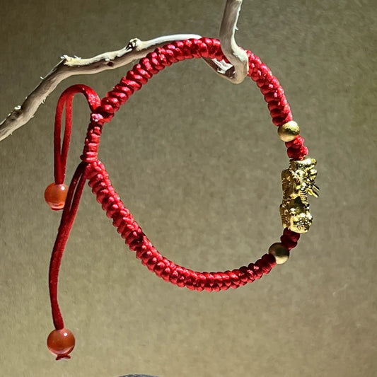 Blessed Pixiu Red String Bracelet