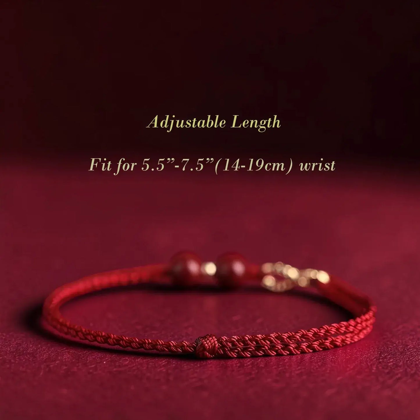 Cinnabar Infinity Knot Protection Bracelet