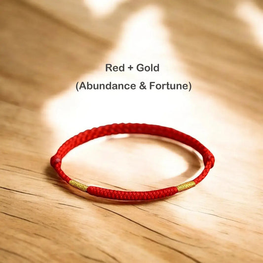 Red String & Gold Bracelet and Anklet
