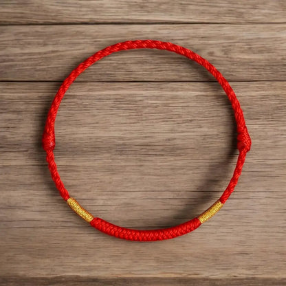 Red String & Gold Bracelet and Anklet
