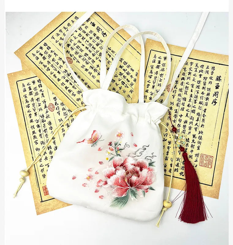 Handmade Suzhou Embroidery Bag – Crossbody & Shoulder Purse, 21×22cm