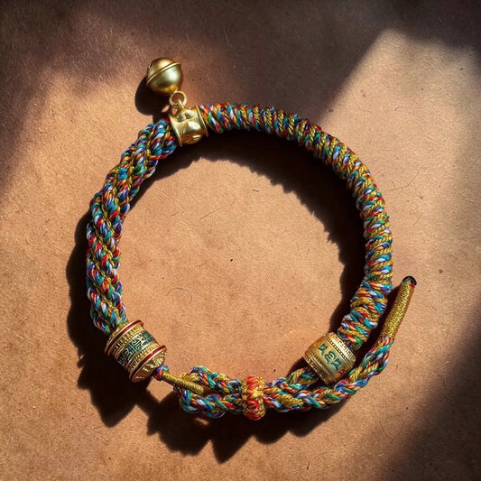 Tibetan Spinning Mantra Wheel Bracelet