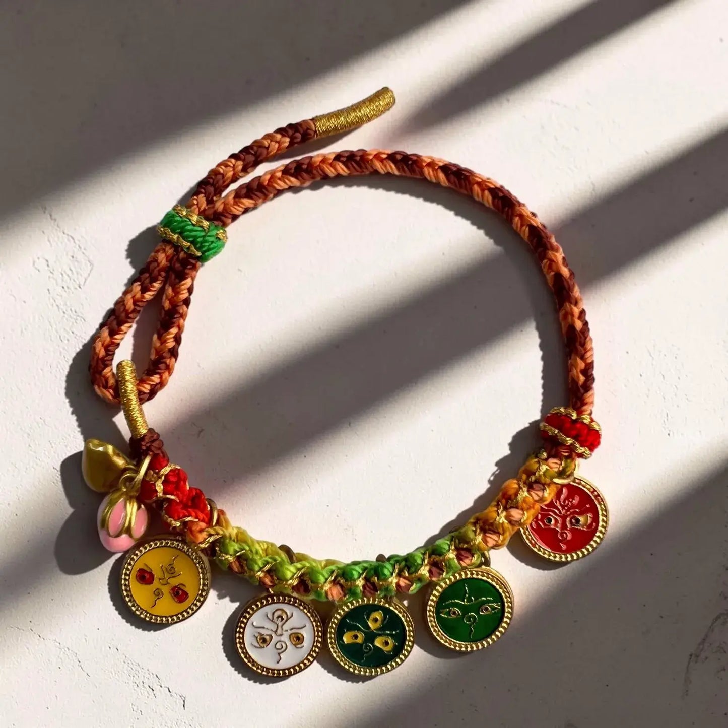 Tibetan Thangka Charm Bracelet
