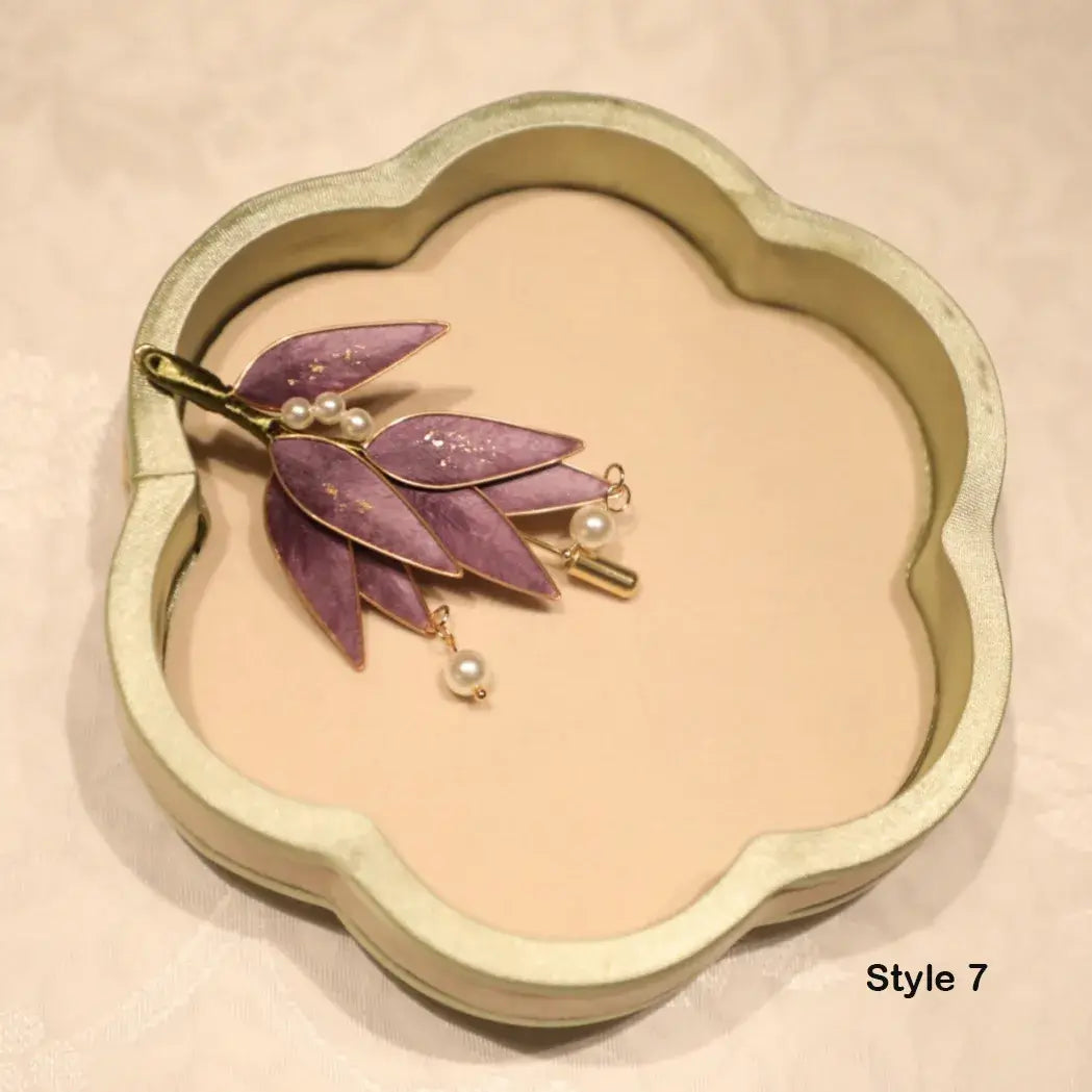 Handmade Velvet Flower Brooch – Gift for Mom or Teacher
