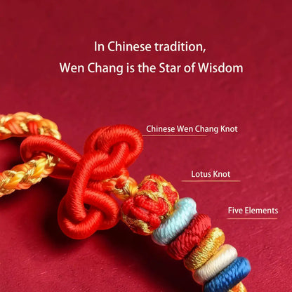Wen Chang Knot Bracelet – Wisdom & Focus for Students