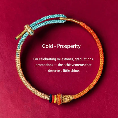 Wen Chang Knot Bracelet – Five Colors of Intention