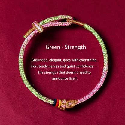 Wen Chang Knot Bracelet – Five Colors of Intention