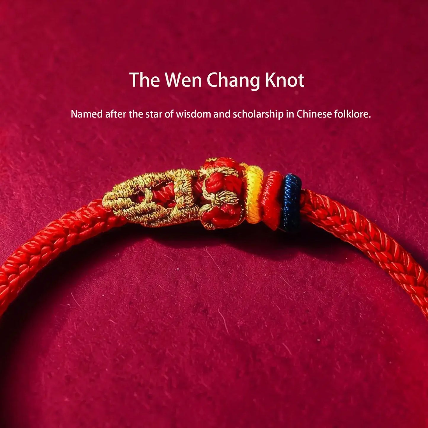 Wen Chang Knot Bracelet – Five Colors of Intention
