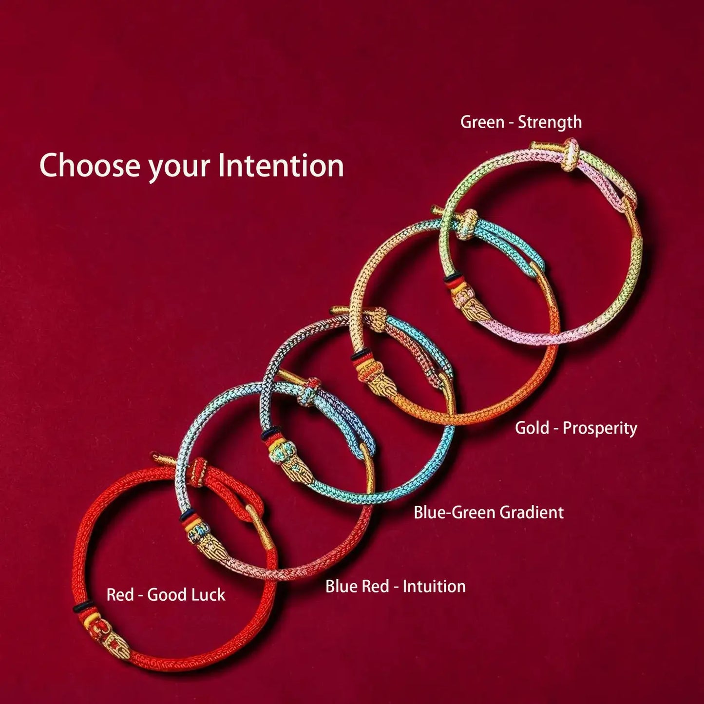 Wen Chang Knot Bracelet – Five Colors of Intention