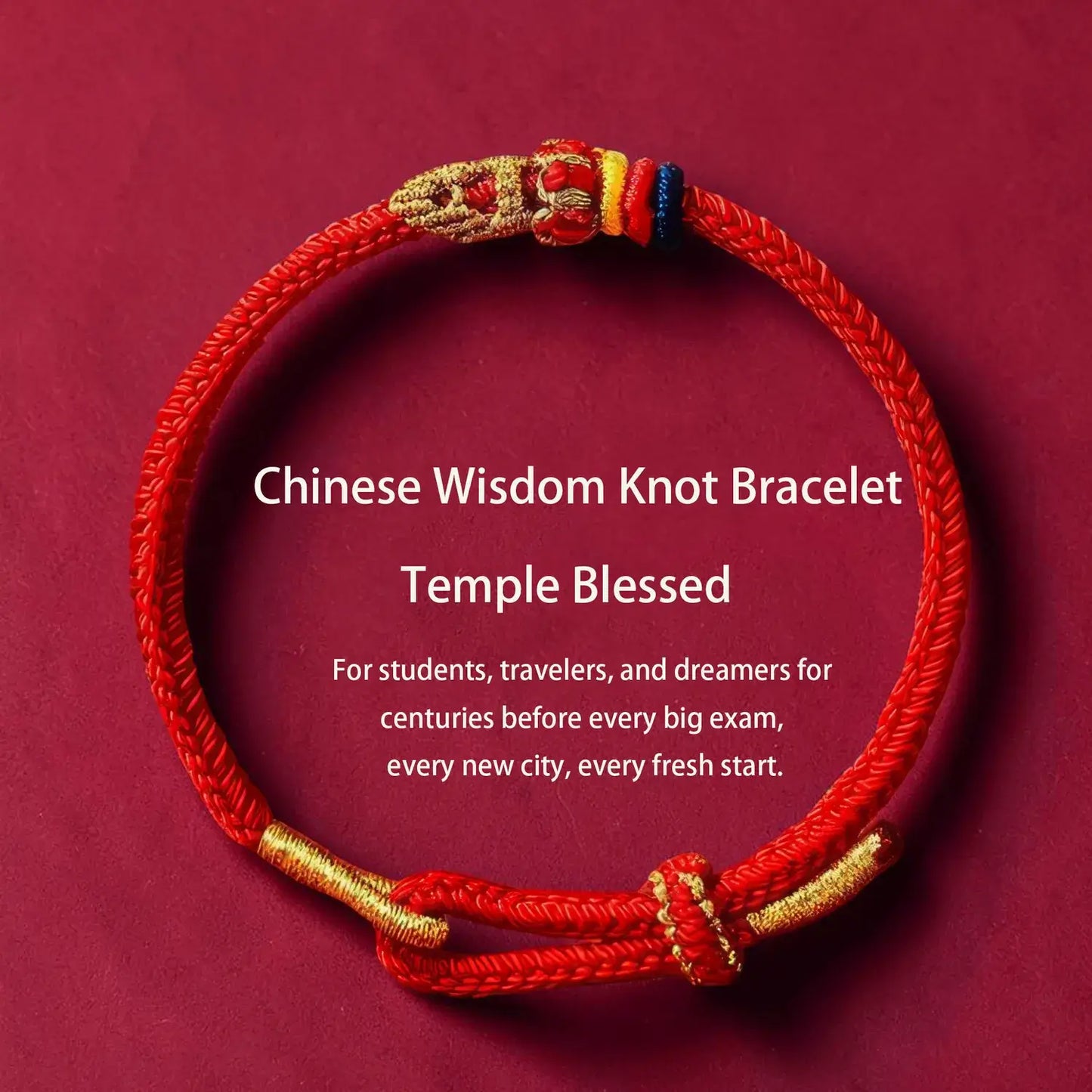 Wen Chang Knot Bracelet – Five Colors of Intention