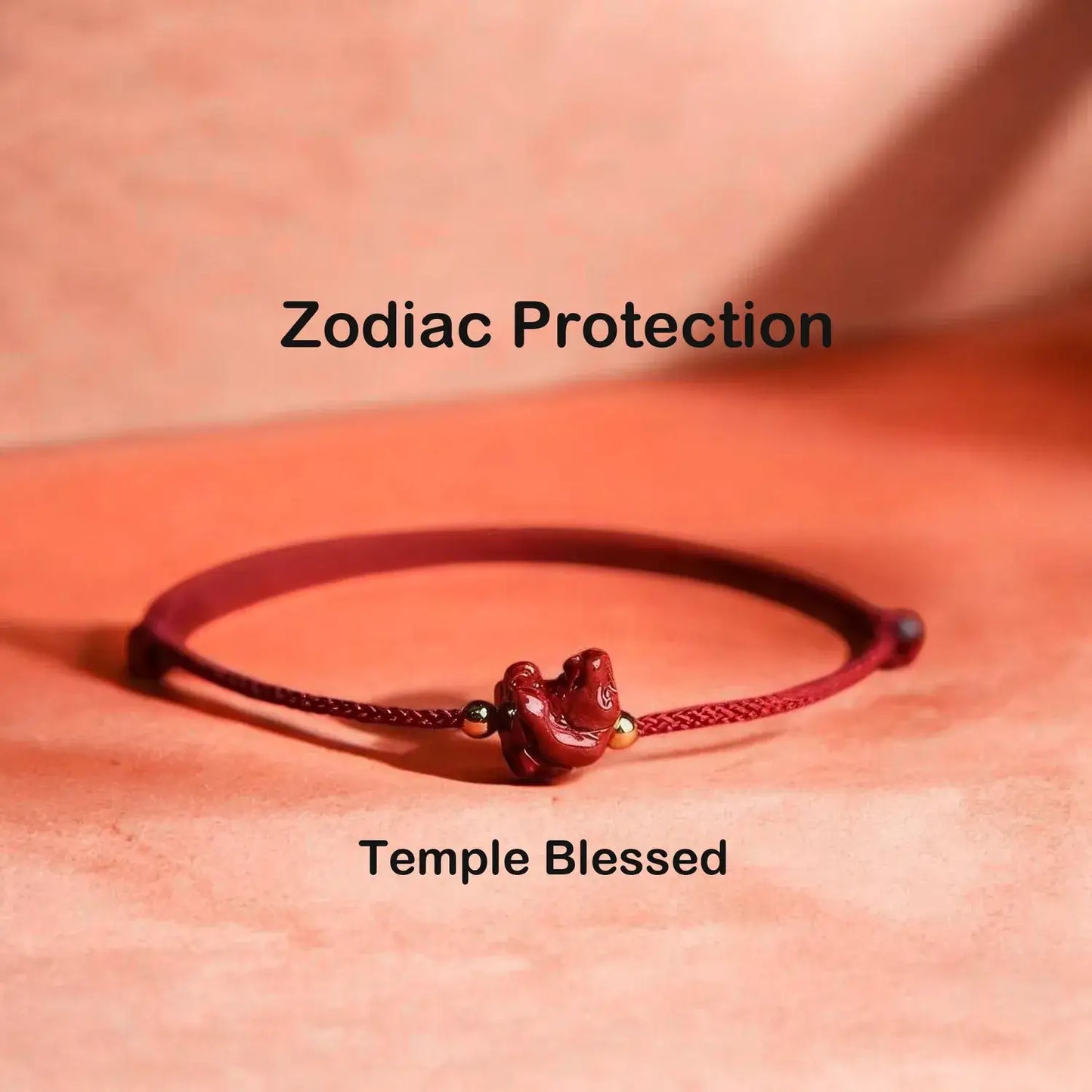 Chinese Zodiac Bracelet – Cinnabar & Red String