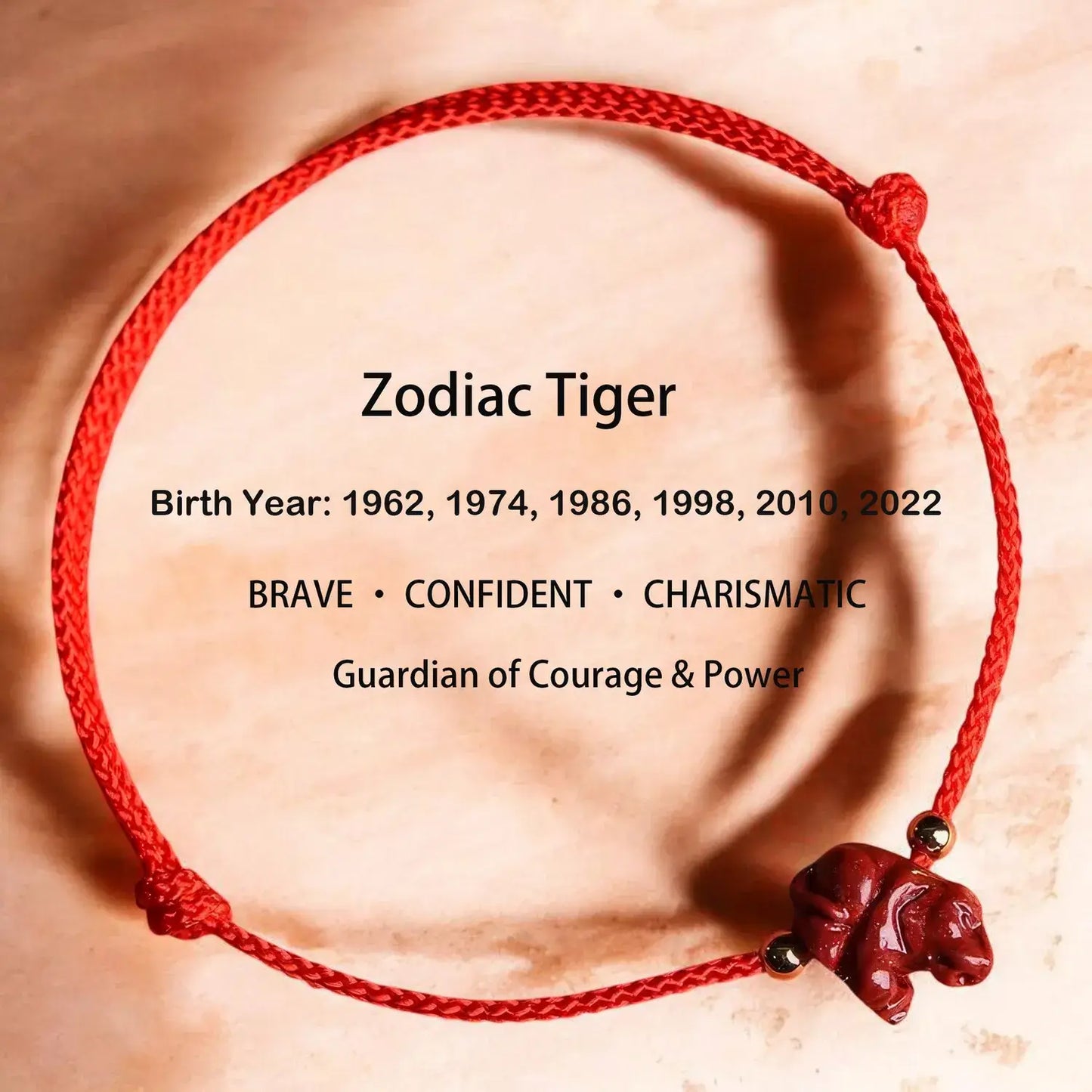 Chinese Zodiac Bracelet – Cinnabar & Red String